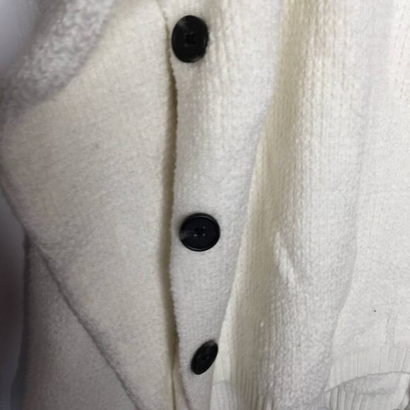 1 State Waffle-Knit Button Turtleneck Sweater Size XLarge NWT xl cowl winter - Picture 4 of 8